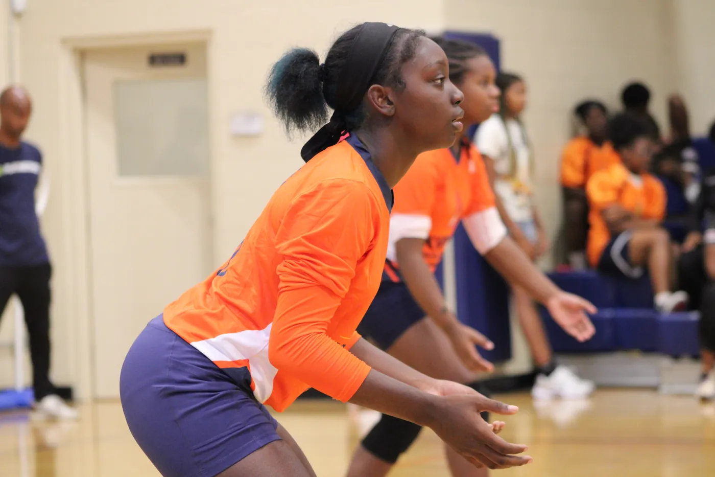 Players in Custom Volleyball Uniforms
